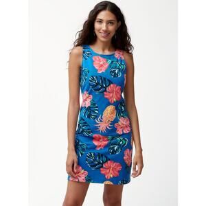 Tommy Bahama Piña Cool-Ada Scoop-Back Dress – Size M Tropical Print